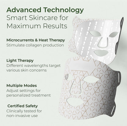 AURAFLEX™ Face & Neck Red Light Therapy Mask