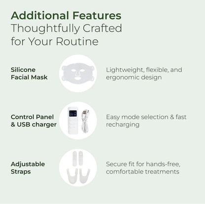AURAFLEX™ Face & Neck Red Light Therapy Mask